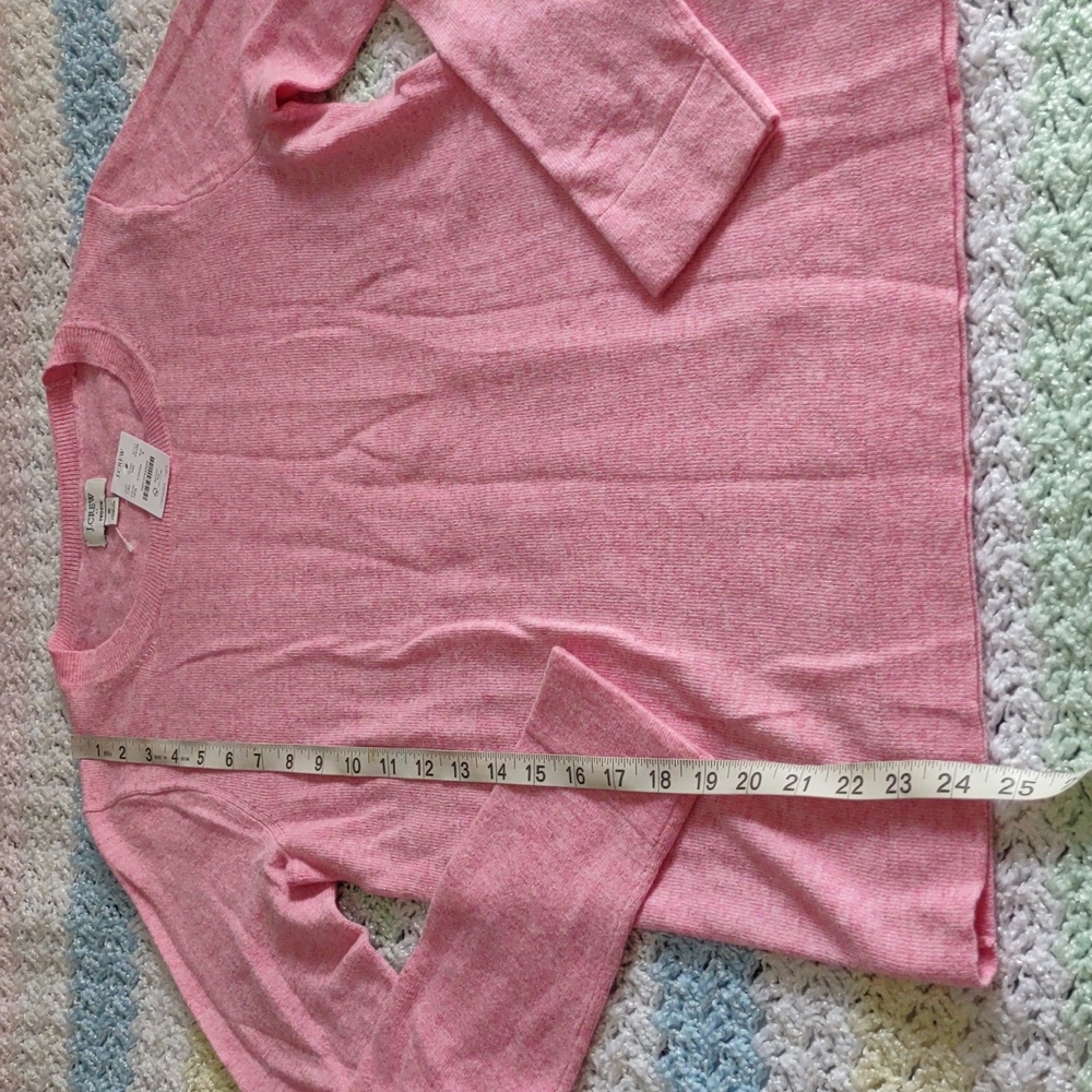 J. Crew Factory Size Small Pink Teddie Sweater - Picture 5 of 9
